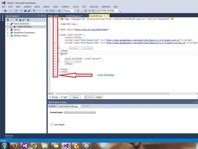 display-the-line-numbers-in-the-visual-studio-editor